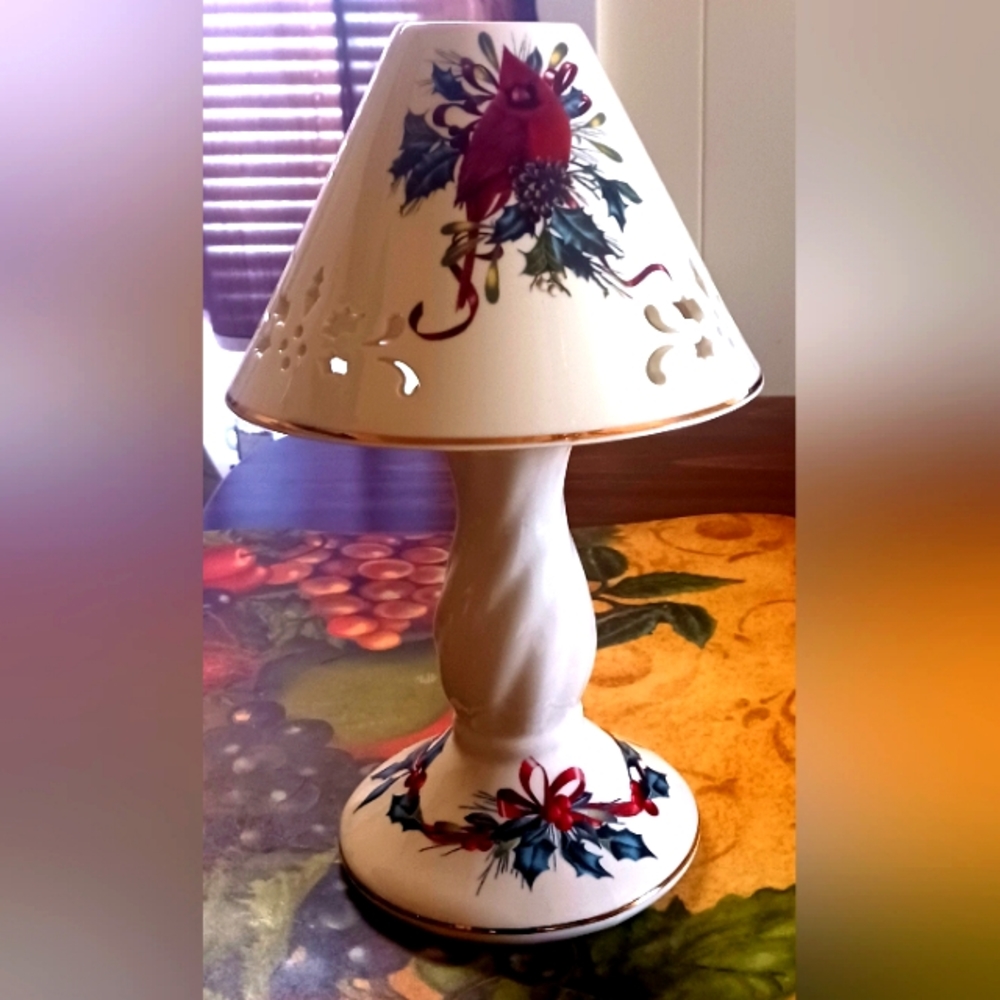 Lenox Winter Greetings Candle Lamp